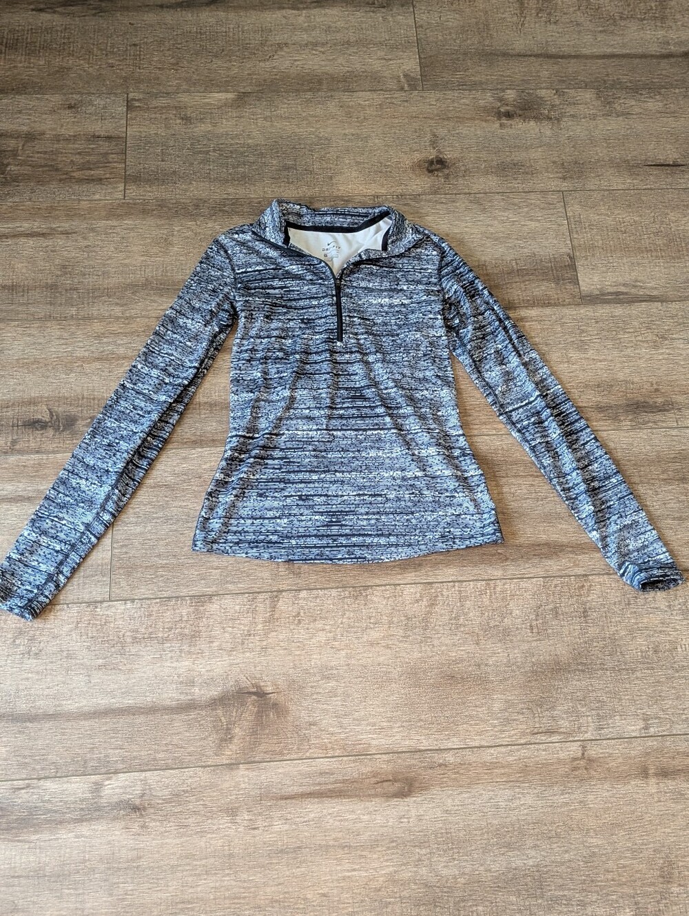 Nike Grey Black Space-Dye Half-Zip Pullover - Picture 3 of 5